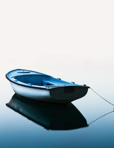 Notebook: Boat water nature blue landscape still life boating boats fishing fish motor engine ocean