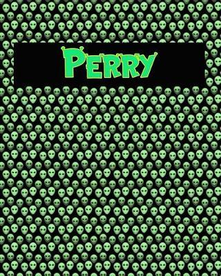 120 Page Handwriting Practice Book with Green Alien Cover Perry: Primary Grades Handwriting Book