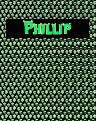 120 Page Handwriting Practice Book with Green Alien Cover Phillip: Primary Grades Handwriting Book