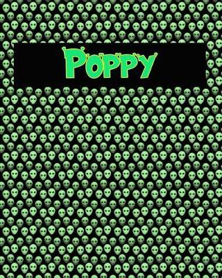 120 Page Handwriting Practice Book with Green Alien Cover Poppy: Primary Grades Handwriting Book