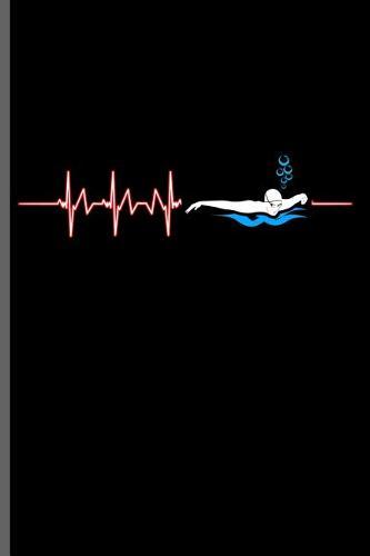 Swimming Heartbeat Water Sports: Swimming Sports Swimmer notebooks gift (6x9) Dot Grid notebook to write in