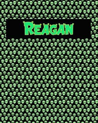 120 Page Handwriting Practice Book with Green Alien Cover Reagan: Primary Grades Handwriting Book