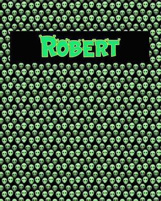 120 Page Handwriting Practice Book with Green Alien Cover Robert: Primary Grades Handwriting Book
