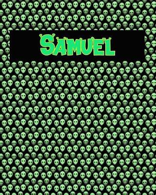 120 Page Handwriting Practice Book with Green Alien Cover Samuel: Primary Grades Handwriting Book
