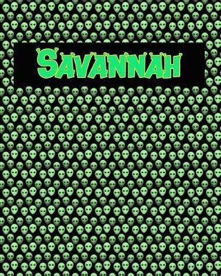 120 Page Handwriting Practice Book with Green Alien Cover Savannah: Primary Grades Handwriting Book