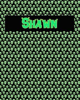 120 Page Handwriting Practice Book with Green Alien Cover Shawn: Primary Grades Handwriting Book