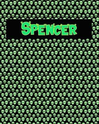 120 Page Handwriting Practice Book with Green Alien Cover Spencer: Primary Grades Handwriting Book