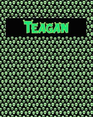 120 Page Handwriting Practice Book with Green Alien Cover Teagan: Primary Grades Handwriting Book