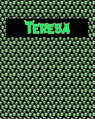 120 Page Handwriting Practice Book with Green Alien Cover Teresa: Primary Grades Handwriting Book