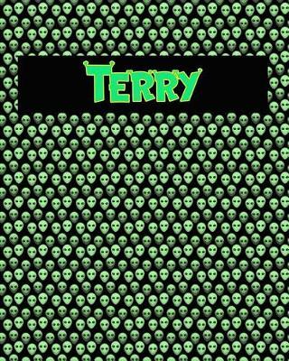 120 Page Handwriting Practice Book with Green Alien Cover Terry: Primary Grades Handwriting Book