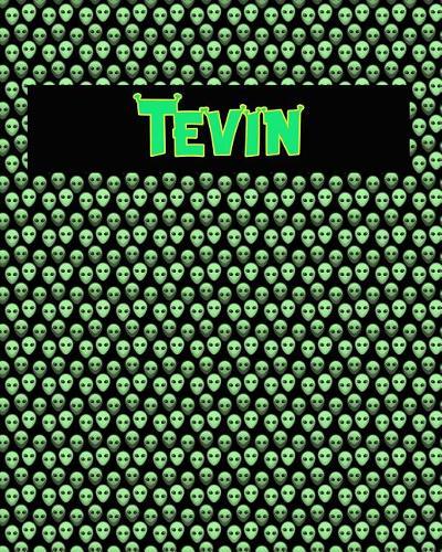 120 Page Handwriting Practice Book with Green Alien Cover Tevin: Primary Grades Handwriting Book