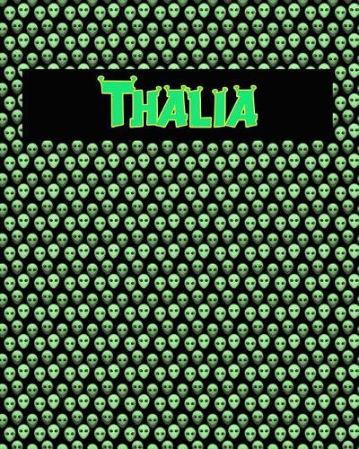 120 Page Handwriting Practice Book with Green Alien Cover Thalia: Primary Grades Handwriting Book