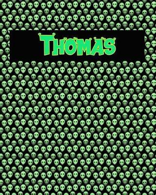 120 Page Handwriting Practice Book with Green Alien Cover Thomas: Primary Grades Handwriting Book