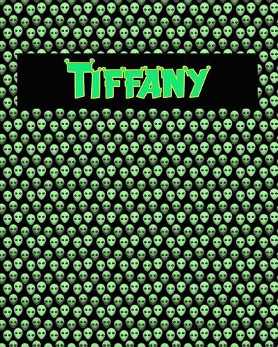 120 Page Handwriting Practice Book with Green Alien Cover Tiffany: Primary Grades Handwriting Book