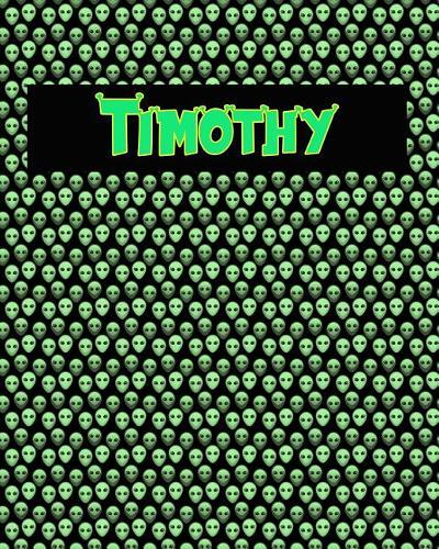 120 Page Handwriting Practice Book with Green Alien Cover Timothy: Primary Grades Handwriting Book