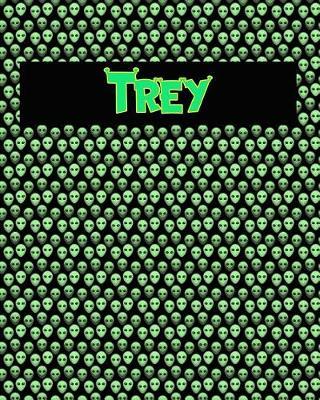 120 Page Handwriting Practice Book with Green Alien Cover Trey: Primary Grades Handwriting Book