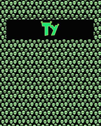120 Page Handwriting Practice Book with Green Alien Cover Ty: Primary Grades Handwriting Book