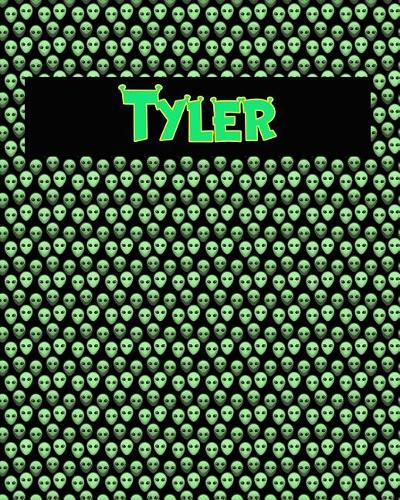 120 Page Handwriting Practice Book with Green Alien Cover Tyler: Primary Grades Handwriting Book