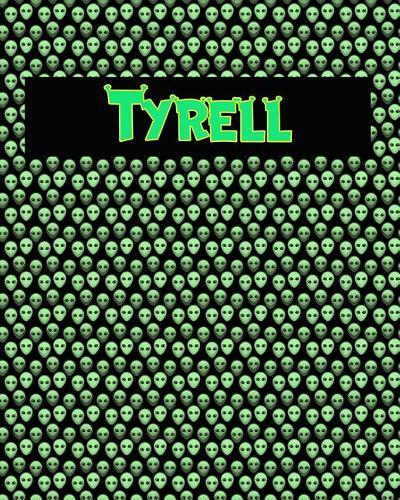 120 Page Handwriting Practice Book with Green Alien Cover Tyrell: Primary Grades Handwriting Book