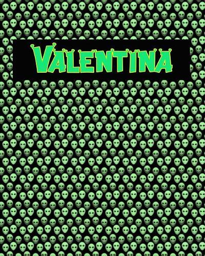 120 Page Handwriting Practice Book with Green Alien Cover Valentina: Primary Grades Handwriting Book