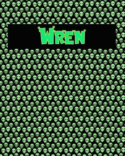 120 Page Handwriting Practice Book with Green Alien Cover Wren: Primary Grades Handwriting Book