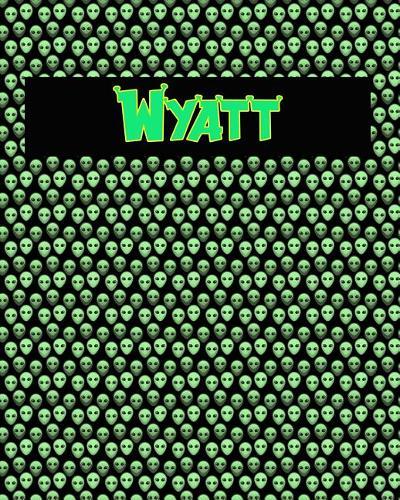 120 Page Handwriting Practice Book with Green Alien Cover Wyatt: Primary Grades Handwriting Book