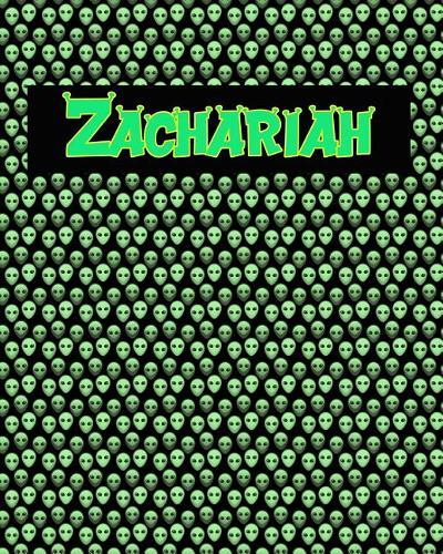 120 Page Handwriting Practice Book with Green Alien Cover Zachariah: Primary Grades Handwriting Book