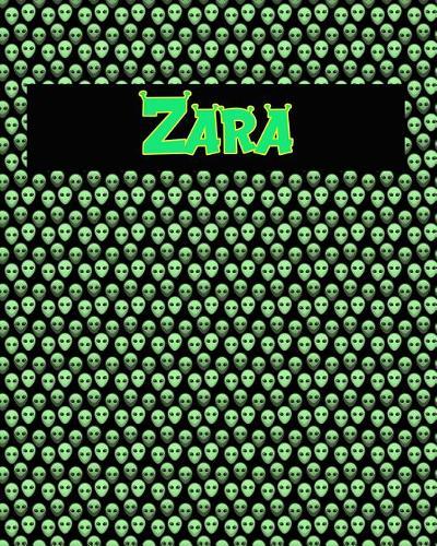 120 Page Handwriting Practice Book with Green Alien Cover Zara: Primary Grades Handwriting Book
