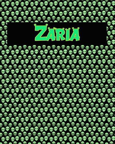 120 Page Handwriting Practice Book with Green Alien Cover Zaria: Primary Grades Handwriting Book