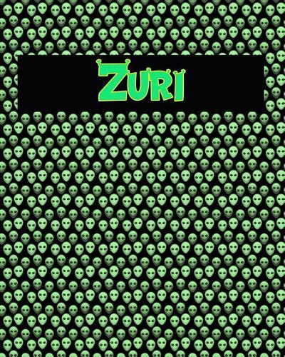 120 Page Handwriting Practice Book with Green Alien Cover Zuri: Primary Grades Handwriting Book