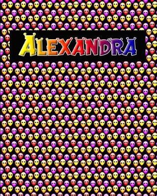 120 Page Handwriting Practice Book with Colorful Alien Cover Alexandra: Primary Grades Handwriting Book