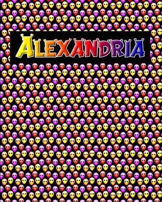 120 Page Handwriting Practice Book with Colorful Alien Cover Alexandria: Primary Grades Handwriting Book