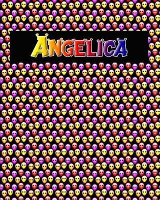 120 Page Handwriting Practice Book with Colorful Alien Cover Angelica: Primary Grades Handwriting Book