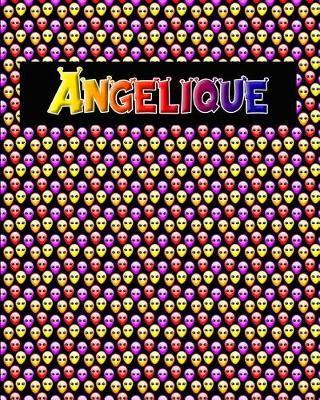 120 Page Handwriting Practice Book with Colorful Alien Cover Angelique: Primary Grades Handwriting Book