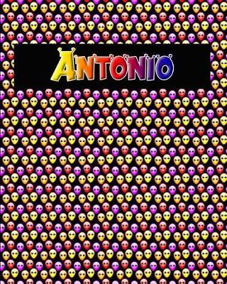 120 Page Handwriting Practice Book with Colorful Alien Cover Antonio: Primary Grades Handwriting Book
