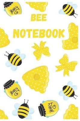 Bee Notebook: Cute Bee Composition Notebook/Journal for Adult/Children Animals Lovers to Writing (6x9 Inch. 15.24x22.86 cm.) College Ruled Lined Paper 120 Blank Pages (BOW WHITE&YELLOW&BLACK&BLUE Pattern)