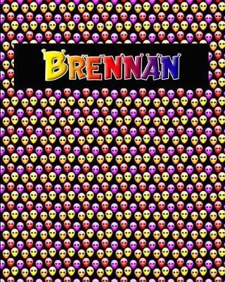 120 Page Handwriting Practice Book with Colorful Alien Cover Brennan: Primary Grades Handwriting Book