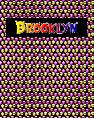 120 Page Handwriting Practice Book with Colorful Alien Cover Brooklyn: Primary Grades Handwriting Book