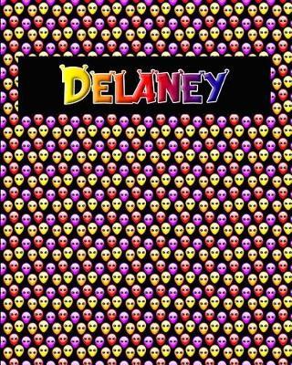 120 Page Handwriting Practice Book with Colorful Alien Cover Delaney: Primary Grades Handwriting Book