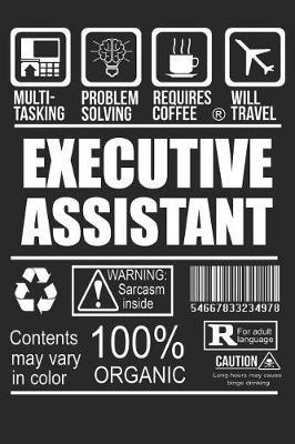 Executive Assistant Label: Blank Lined Journal