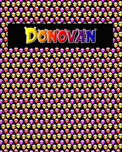 120 Page Handwriting Practice Book with Colorful Alien Cover Donovan: Primary Grades Handwriting Book