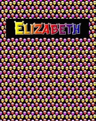 120 Page Handwriting Practice Book with Colorful Alien Cover Elizabeth: Primary Grades Handwriting Book