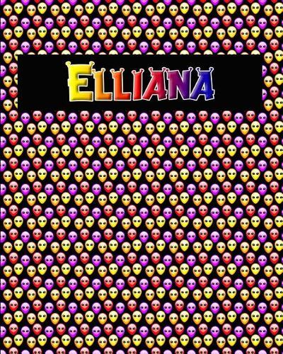 120 Page Handwriting Practice Book with Colorful Alien Cover Elliana: Primary Grades Handwriting Book