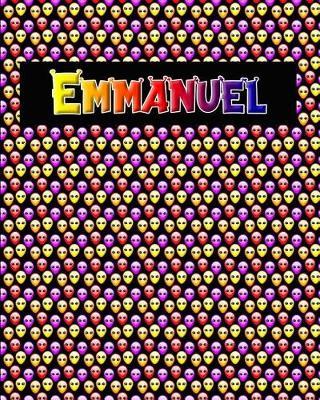 120 Page Handwriting Practice Book with Colorful Alien Cover Emmanuel: Primary Grades Handwriting Book