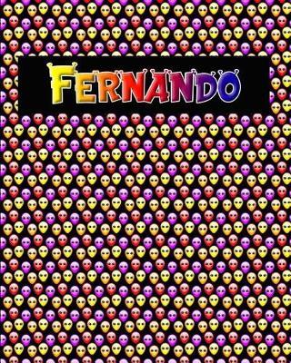 120 Page Handwriting Practice Book with Colorful Alien Cover Fernando: Primary Grades Handwriting Book