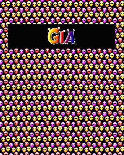 120 Page Handwriting Practice Book with Colorful Alien Cover Gia: Primary Grades Handwriting Book