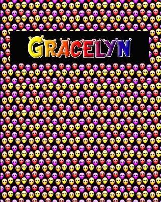 120 Page Handwriting Practice Book with Colorful Alien Cover Gracelyn: Primary Grades Handwriting Book