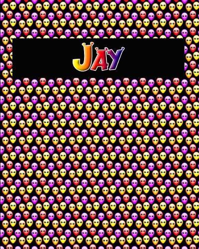 120 Page Handwriting Practice Book with Colorful Alien Cover Jay: Primary Grades Handwriting Book