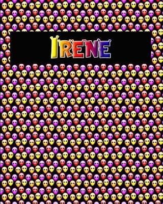 120 Page Handwriting Practice Book with Colorful Alien Cover Irene: Primary Grades Handwriting Book