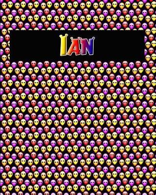 120 Page Handwriting Practice Book with Colorful Alien Cover Ian: Primary Grades Handwriting Book